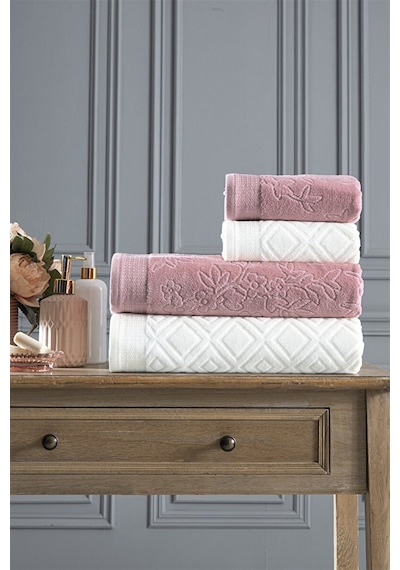 Özdilek Pastoral Best Set Hamam Takımı R.amatise-krem