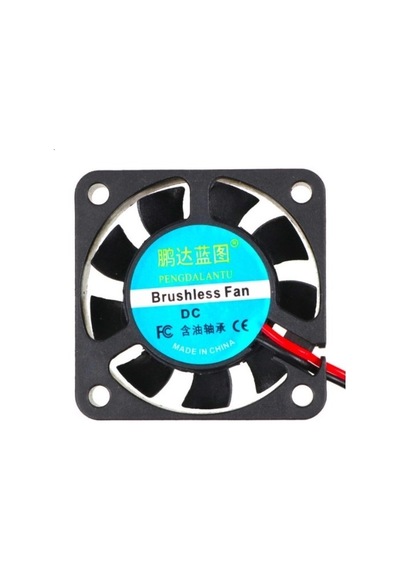 50x50x10 mm. 12V DC Sessiz Fırçasız Motor 3D Printer Kare FAN