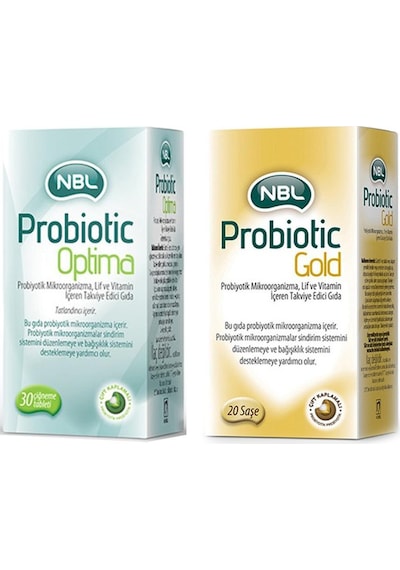 Nbl Probiotic Gold 20 Saşe Nbl Probiotic Optima 30 Tablet