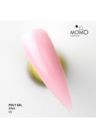 Momo Professional Protez Tırnak İçin Poly Gel Poli Jel No.05 Pembe 30 Gr