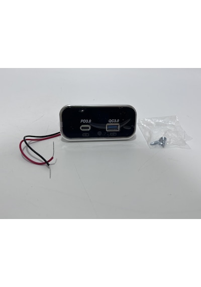 Type-c Usb 2 Portlu Araç Şarj Soketi Adaptörü 12v-24v Model 4