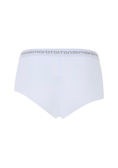 Maraton Sportswear Slimfit Kadın Basic Beyaz Boxer 21201 Beyaz