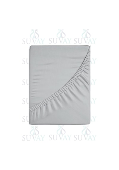 Gri Bebek Lastikli Çarşaf %100 Pamuklu Penye Park Yatak 60x120 - 70x110 - 70x120 - 70x130 - 70x140 - 80x130