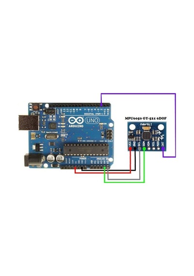 Mpu-6050 6 Eksen Imu Sensör Modülü Ivme Ölçer Y-521 Gyro Accelometer