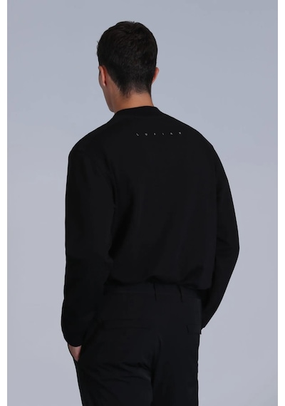 Lufian Luther Erkek Sweatshirt Siyah 001