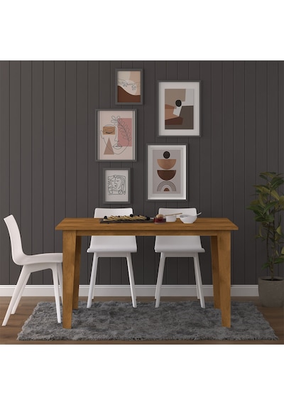 Asra Trend Yemek Masası YM-01 %100 MDF 4-6 Kişilik Mutfak Salon Masası Petra Kahverengi Asra Trend Yemek Masası YM-01 %100 MDF 4-6 Kişilik Mutfak Salon Masası Petra Kahverengi