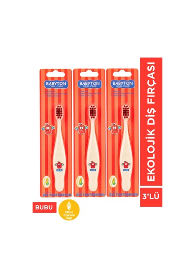 Ekolojik Diş Fırçası 3'lü Set Bubu