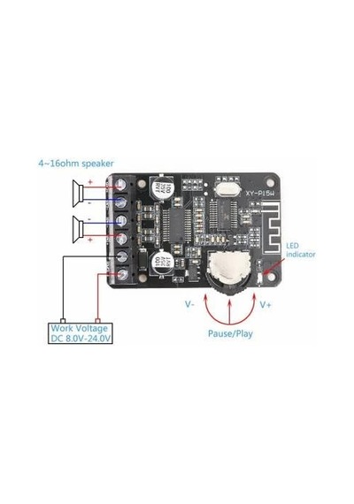 Sanec Xy-p15w Bluetooth Amfi Modülü Amplifikatör Devresi