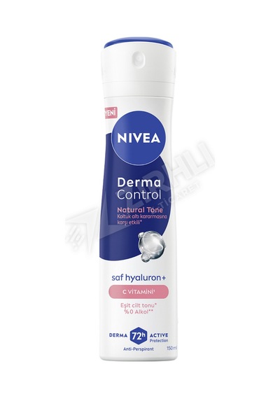 3 Adet Nivea Kadın Sprey Deodorant Derma Control Natural 150 Ml