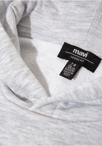 Mavi - Mavi Logo Baskılı Gri Sweatshirt 6s10113-88467 Gri
