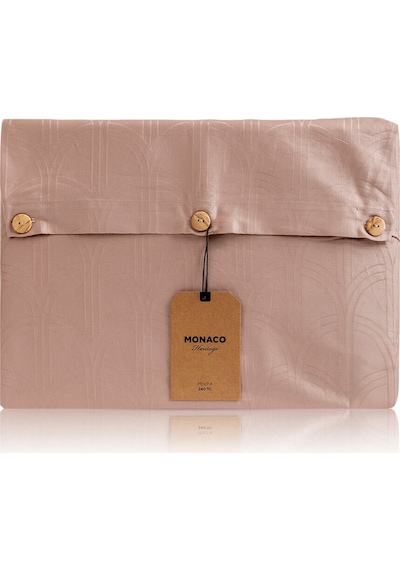 Monaco Heritage Mocha 240 Tc Jakarlı Pamuk Saten Nevresim Takımı Renkli