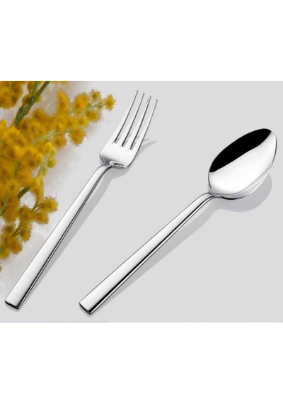 İnter Çelik Nil Model Kaşık &Çatal 60 Parça Kutulu Set Gümüş