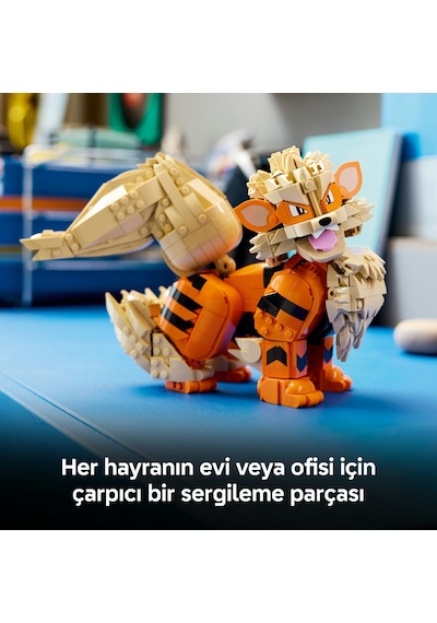 LEGO® Pokémon™ Arcanine 72160 - Yetişkinler için Duruşu Ayarlanabilir Figür İçeren Yaratıcı Model Yapım Seti (1190 Parça)