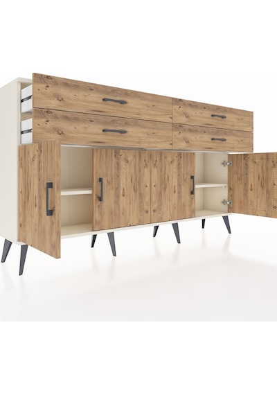Arges Konsol 2 Raflı 4 Çekmeceli 8 Kapaklı 176x30x99 Aytaşı-çam Atlas Çam/atlas Çam - Aytası Arges Konsol 2 Raflı 4 Çekmeceli 8 Kapaklı 176x30x99 Aytaşı-çam Atlas Çam/atlas Çam - Aytası