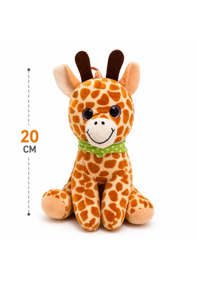 Sevimli Zürafa Peluş Oyuncak 20 Cm Yumuşak & Dekoratif Açık Kahverengi