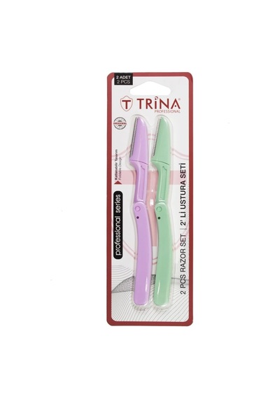 Trina İkili Set Açılır Kapanır Kaş Usturası - 02 Çok Renkli