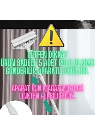 Toplayıcı Rulo 60 Lı 5 Adet Yedek Hediye Çok Renkli