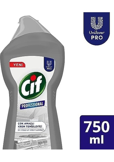 Profesyonel Çok Amaçlı Krem Temizleyici 750 Ml 1000'li Set