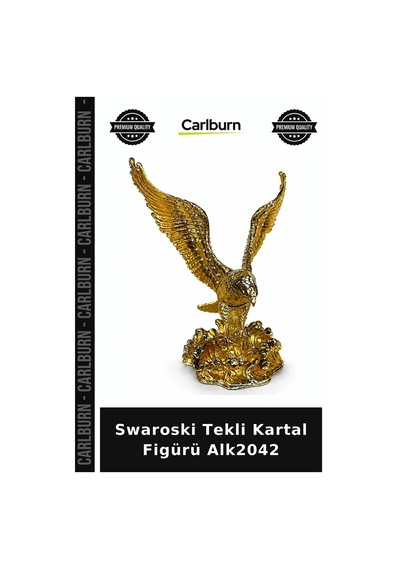 Özel Üretim Kristal Koleksiyon Dekoratif Figür Masaüstü Süs Swaroski Tekli Kartal Figürü Alk2042