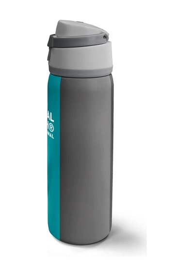 Coral High Renkli Çizgili Desenli Pipetli Ve Direkt İçim Çelik Termos 800 Ml 38556 Gri - Siyah