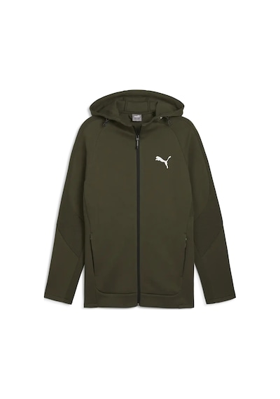 Puma Evostrıpe Full-zip Hoodie Yeşil Erkek Sweatshirt