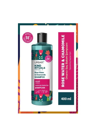Kind Rituals Kinoa Almond Oil & Rose Water Chamomile Şampuan Seti 2x400ml-vegan