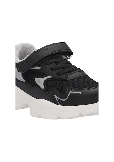 Slazenger PARIS Çocuk Cırt Cırtlı Siyah Sneaker