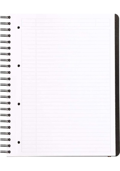 Rhodia Active Spiralli Defter A4+ Çizgili Siyah Kapak Rc119931