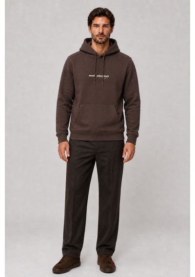 Redline Consume Erkek Regular Fit Kapüşonlu Sweatshirt Kahve