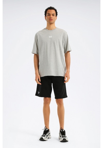 Reebok Sılıcone Badge T-shırt Gri Erkek Kısa Kol T-shirt 000000000102345103