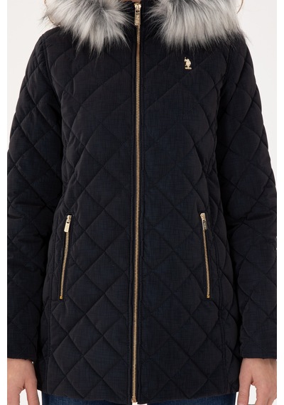 U.S. Polo Assn. Kadın Lacivert Deri Mont 50297230-200