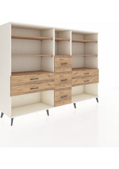 Hyperion Dolap 8 Raflı 7 Çekmeceli 220x44x163 Aytaşı-çam Atlas Çam - Aytası Hyperion Dolap 8 Raflı 7 Çekmeceli 220x44x163 Aytaşı-çam Atlas Çam - Aytası