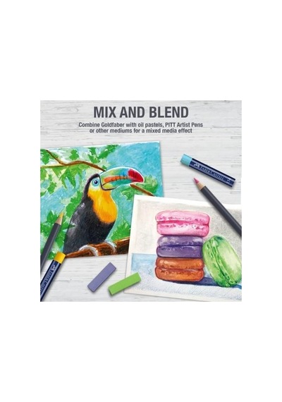 Faber-castell Sulu Kuru Boya Goldfaber-48li Karışık