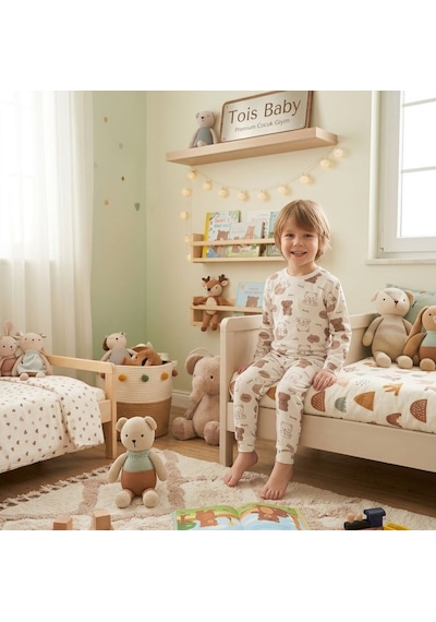 Tois Baby Erkek Çocuk Pijama Takımı Beyaz