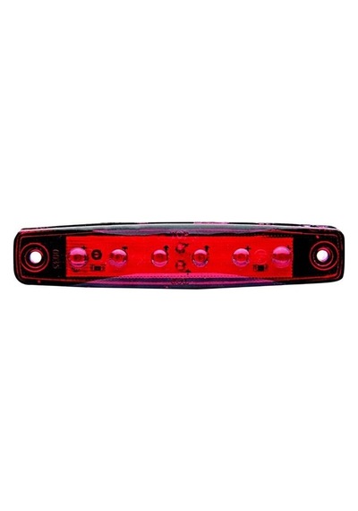 Dekoratif Parmak Lamba Universal IP65 Su Geçirmez 6 Led 12-24V Kırmızı TH-612