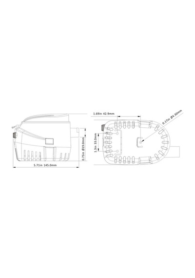SEAFLO OTOMATİK SİNTİNE POMPASI 1100GPH 12V 3A ÇIKIŞ:29MM
