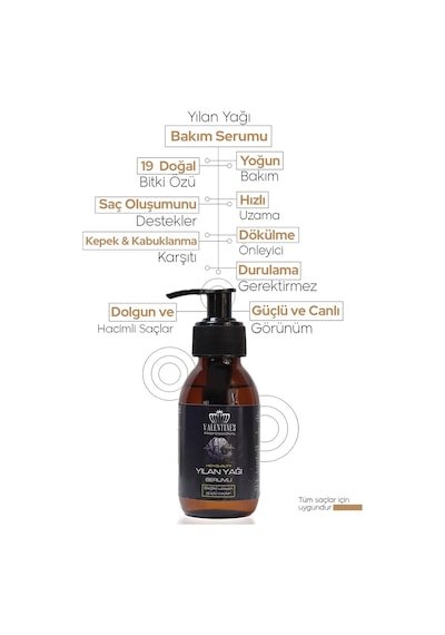 Valentines Professional Yılan Yağı Saç Serumu 100 ML