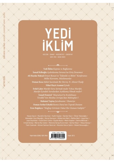 Yedi İklim 394.Sayı Ocak 2023