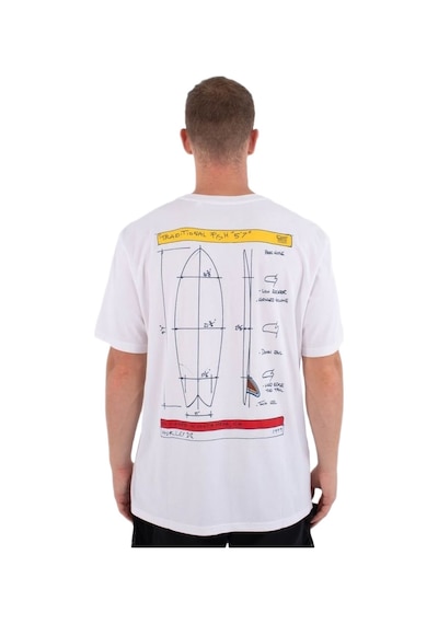 Hurley Hurley Kraft Sketch Erkek Beyaz Tişört 908