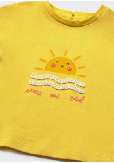 Mayoral Kız Bebek Baskılı Tshirt Sarı SARI
