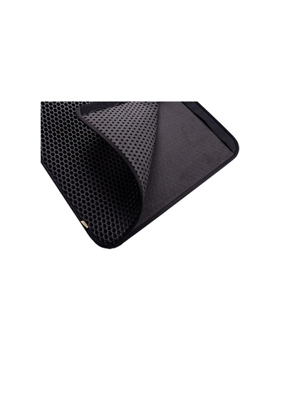 Cattie Altıgen Model Kum Toplayıcı Fonksiyonel Kedi Paspası Large Siyah 50x75 Cm