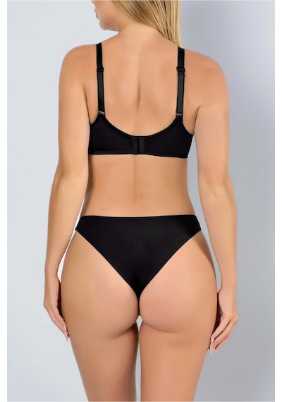 Auw Olıvıa Tüllü Toparlayıcı Sütyen Aydinunderwear Siyah