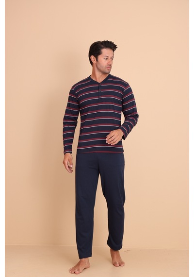 Redline Brink Regular Siyah Erkek Uzun Kol Pijama Takımı Mor Redline Brink Regular Siyah Erkek Uzun Kol Pijama Takımı Mor