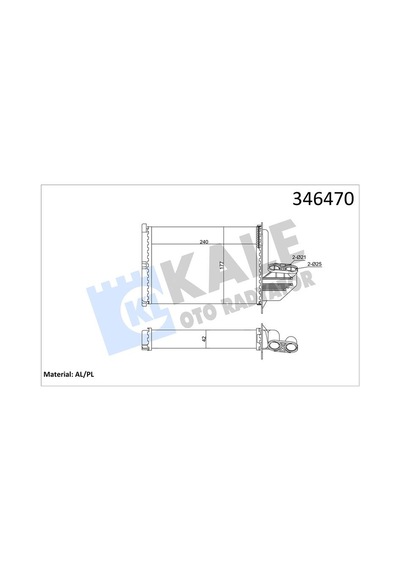 Kale-radyator Kalorıfer Radyatoru Bmw M40 M43 M50 M52 S50 E36 Klımasız 346470 64118390435
