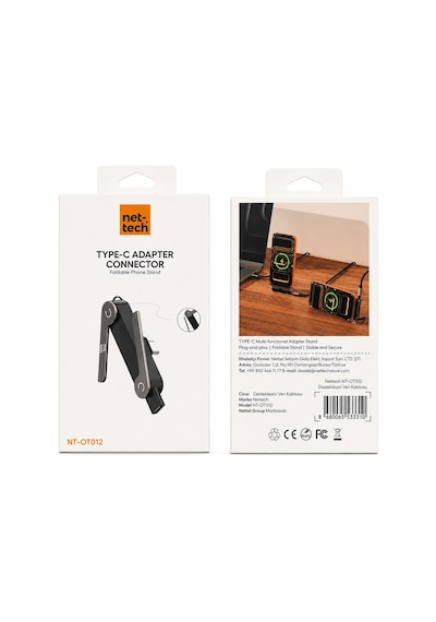 Nettech Nt-ot012 Type-c To Type-c Stand Dönüştürücü - Siyah Diğer
