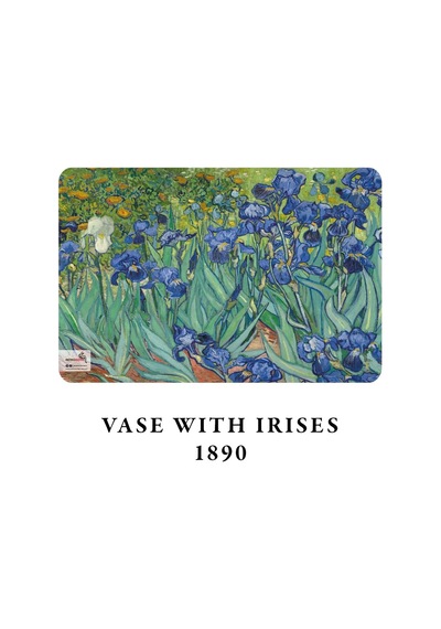 Retronote Van Gogh 4'lü Defter Seti 3, Flowers Series, Çizgisiz, 64 Sayfa, 14x21 Cm Çok Renkli