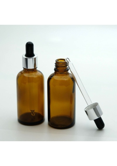 Damlalıklı 50 Ml 10 Adet Amber Şişe