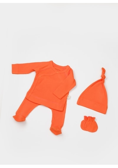 BabyCosy Organik Modal 4 Lü Set Csym26506 Turuncu