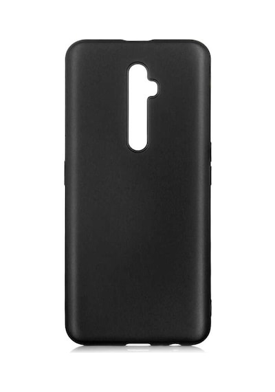 Noktaks - Oppo Reno 2z Uyumlu - Kılıf Mat Soft Esnek Premier Silikon Kapak - T10922 - Siyah Siyah