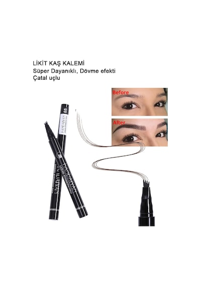 Microblading Kalıcı Likit Kaş Kalemi Çatal Uçlu 1,6ml Diğer